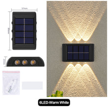 Load image into Gallery viewer, Solar Wall Lights Garden Fence Waterproof Solar Led Light Outdoor Solar Wall Stair Light Courtyard Street Landscape Garden Decor Wall Lamp
