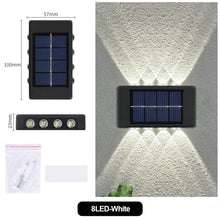 Load image into Gallery viewer, Solar Wall Lights Garden Fence Waterproof Solar Led Light Outdoor Solar Wall Stair Light Courtyard Street Landscape Garden Decor Wall Lamp
