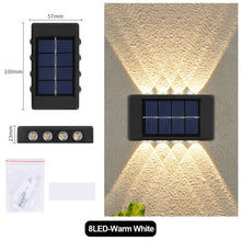 Load image into Gallery viewer, Solar Wall Lights Garden Fence Waterproof Solar Led Light Outdoor Solar Wall Stair Light Courtyard Street Landscape Garden Decor Wall Lamp
