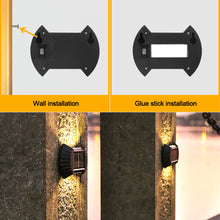 Load image into Gallery viewer, Wall Solar Lights Garden Fence Waterproof Solar Led Light Outdoor Solar Wall Stair Light Courtyard Street Landscape Garden Decor Wall Lamp
