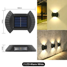 Load image into Gallery viewer, Wall Solar Lights Garden Fence Waterproof Solar Led Light Outdoor Solar Wall Stair Light Courtyard Street Landscape Garden Decor Wall Lamp
