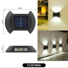 Load image into Gallery viewer, Wall Solar Lights Garden Fence Waterproof Solar Led Light Outdoor Solar Wall Stair Light Courtyard Street Landscape Garden Decor Wall Lamp
