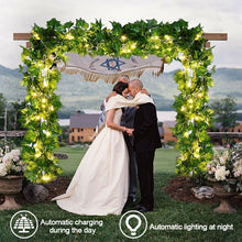 Load image into Gallery viewer, Ivy Vine Solar Fairy Lights String 5m/10m 100LED Garden Green Leaf Garland Lights 8 Mode Flashing Party Outdoor Wedding Hanging Lights Solar Powered
