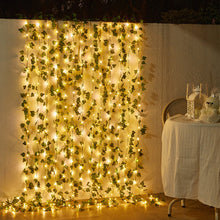 Load image into Gallery viewer, Ivy Vine Solar Fairy Lights String 5m/10m 100LED Garden Green Leaf Garland Lights 8 Mode Flashing Party Outdoor Wedding Hanging Lights Solar Powered
