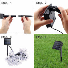 Load image into Gallery viewer, Sakura Flower Solar Fairy Lights String 5m/10m 100LED Garden Cherry Blossom Garland Lights 8 Mode Flashing Christmas Party Outdoor Hanging Lights Solar Powered
