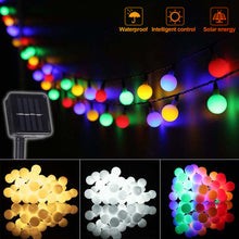 Load image into Gallery viewer, Holiday Ball Solar Fairy Lights String 5m/10m Garden Garland Lights 8 Mode Flashing Christmas Party Outdoor Hanging Lights Solar Powered

