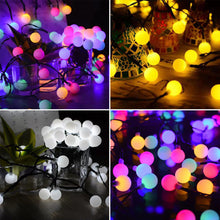Load image into Gallery viewer, Holiday Ball Solar Fairy Lights String 5m/10m Garden Garland Lights 8 Mode Flashing Christmas Party Outdoor Hanging Lights Solar Powered
