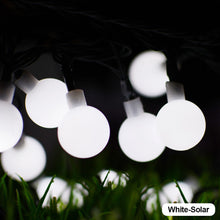 Load image into Gallery viewer, Holiday Ball Solar Fairy Lights String 5m/10m Garden Garland Lights 8 Mode Flashing Christmas Party Outdoor Hanging Lights Solar Powered
