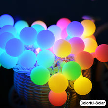 Load image into Gallery viewer, Holiday Ball Solar Fairy Lights String 5m/10m Garden Garland Lights 8 Mode Flashing Christmas Party Outdoor Hanging Lights Solar Powered
