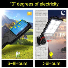 Load image into Gallery viewer, 108COB Solar Street Lights Outdoor Solar Lamp Waterproof Motion Sensor 3 Light Mode Security Lighting for Garden Patio Path Yard
