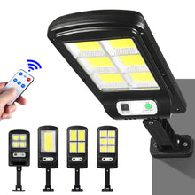 Load image into Gallery viewer, Solar Lights Outdoor Street Solar Lamp with Control Waterproof Motion Sensor 3 Light Mode Security Lighting for Garden Patio Path Yard
