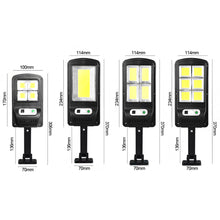 Load image into Gallery viewer, Solar Lights Outdoor Street Solar Lamp with Control Waterproof Motion Sensor 3 Light Mode Security Lighting for Garden Patio Path Yard
