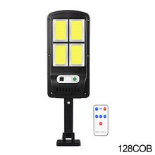 Load image into Gallery viewer, Solar Lights Outdoor Street Solar Lamp with Control Waterproof Motion Sensor 3 Light Mode Security Lighting for Garden Patio Path Yard

