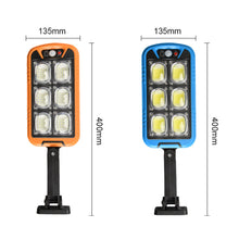 Load image into Gallery viewer, 150LED/COB Solar Street Lamp Outdoor Garden 180° Rotatable Solar Lamp with Control Waterproof Motion Sensor 3 Light Mode Security Lighting for Garden Patio Path Yard
