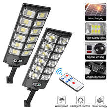 Load image into Gallery viewer, Floodlighting Solar Street Lamp Outdoor Garden Solar Lamp with Control Waterproof Motion Sensor 3 Light Mode Security Lighting for Garden Patio Path Yard
