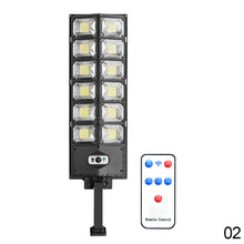 Load image into Gallery viewer, Floodlighting Solar Street Lamp Outdoor Garden Solar Lamp with Control Waterproof Motion Sensor 3 Light Mode Security Lighting for Garden Patio Path Yard
