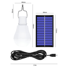 Load image into Gallery viewer, Home Soalr Charging Bulb Outdoor Camping Split Solar Bulb Indoor Solar Powered LED Lighting System Solar Panel and Lighting
