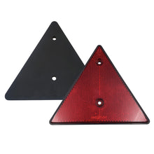 Load image into Gallery viewer, 2Pcs Truck Rear Reflectors Triangle Reflective Safety Reflectors Screw for Gate Posts Fit for Trailer Motorcycle Caravan Boat
