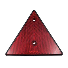 Load image into Gallery viewer, 2Pcs Truck Rear Reflectors Triangle Reflective Safety Reflectors Screw for Gate Posts Fit for Trailer Motorcycle Caravan Boat
