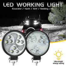 Load image into Gallery viewer, 1Pc 4inch LED Headlight Work Light Spotlight LED IP67 8000LM Round SUV For Off Road ATV UTV Truck Tractor
