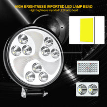 Load image into Gallery viewer, 1Pc 4inch LED Headlight Work Light Spotlight LED IP67 8000LM Round SUV For Off Road ATV UTV Truck Tractor

