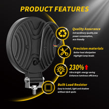 Load image into Gallery viewer, 1Pc 4inch LED Headlight Work Light Spotlight LED IP67 8000LM Round SUV For Off Road ATV UTV Truck Tractor
