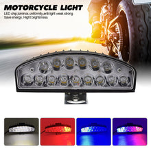 Load image into Gallery viewer, 15 LED Motorcycle Headlight SpotLight Red and Blue Flashing DRL Flash Auxiliary Motorcycle Spotlights Electric Vehicle Scooters
