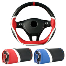 Load image into Gallery viewer, 38cm Car Steering Wheel Cover Leather Steering Wheel Case Sports Steering Wheel Car Accessories
