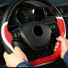 Load image into Gallery viewer, 38cm Car Steering Wheel Cover Leather Steering Wheel Case Sports Steering Wheel Car Accessories
