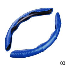 Load image into Gallery viewer, 2Pcs Universal Carbon Fiber Car Steering Wheel Cover Non-Slip Auto Interior Decoration Accessories
