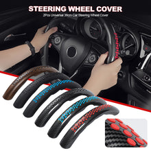 Load image into Gallery viewer, 2Pcs Universal 38cm Car Steering Wheel Cover Anti-slip Silicone Steering Boost Cover
