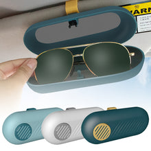 Load image into Gallery viewer, Car Sun Visor Sunglasses Case Holder Car Glasses Holder Box Car Storage Eyeglass Case
