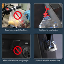 Load image into Gallery viewer, Aluminum Alloy Motorcycle Luggage Helmet Hook Mount Motorbike Scooter Holder Bag Hanger With Screw
