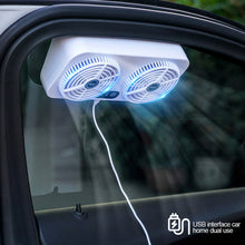 Load image into Gallery viewer, Car USB Cooling Fan Window Fan Car Window Windshield Vent Air Fan Auto Ventilator Cool Cooling Cool
