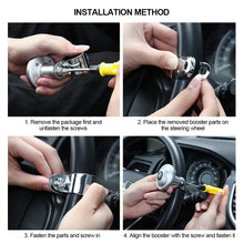 Load image into Gallery viewer, Car Steering Wheel Booster Ball Steering Wheel Steering Booster 360° Car Auxiliary Ball Auto Spinner Knob

