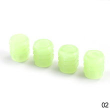 Load image into Gallery viewer, 4Pcs Car Luminous Valve Cap Dust-proof Decorative Tires Accessories Tyre Stem Covers Applicable Universal Motorcycle Bike
