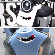 Load image into Gallery viewer, Personalized Motorcycle Helmet Sticker Evil Teeth Sticker For Motorbike Car Styling Decals Self Adhesive Car Sticker accessories
