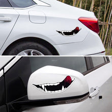 Load image into Gallery viewer, Personalized Motorcycle Helmet Sticker Evil Teeth Sticker For Motorbike Car Styling Decals Self Adhesive Car Sticker accessories
