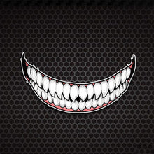 Load image into Gallery viewer, Personalized Motorcycle Helmet Sticker Evil Teeth Sticker For Motorbike Car Styling Decals Self Adhesive Car Sticker accessories
