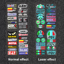 Load image into Gallery viewer, Laser Rainbow Car Stickers Motorcycle Side Strip Fender Body Bike Helmet Sticker Car Decal for KTM YAMAHA Kawasaki Suzuki Honda
