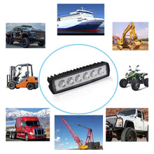 Load image into Gallery viewer, 18W 6 LED Car LED Work Light High Bright DRL Spotlight For Truck Offroad Car Tractor SUV ATV Bar LED Headlights 12V Driving Lamp
