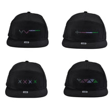 Load image into Gallery viewer, LED Bluetooth Mobile Phone APP Controlled Baseball Hat Scroll Message Display Board Hip Hop Street Snapback Cap Unisex
