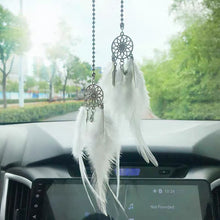 Load image into Gallery viewer, Mini Dream Catcher Car Pendant Accessory Interior For Girls Feather Mirror Hanging Pendant Home Decor Lucky Car Ornament Girls
