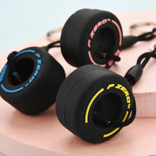 Load image into Gallery viewer, Simulation Tire Keychain Small PVC Soft Rubber Wheel Model Key Ring Car Refitting Pendant Creative Keychain Car Decoration
