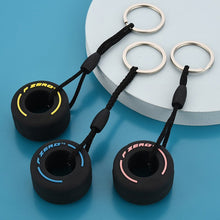 Load image into Gallery viewer, Simulation Tire Keychain Small PVC Soft Rubber Wheel Model Key Ring Car Refitting Pendant Creative Keychain Car Decoration

