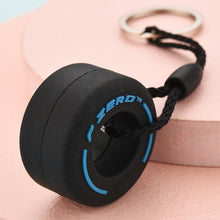 Load image into Gallery viewer, Simulation Tire Keychain Small PVC Soft Rubber Wheel Model Key Ring Car Refitting Pendant Creative Keychain Car Decoration
