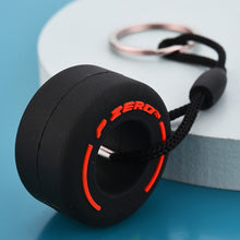 Load image into Gallery viewer, Simulation Tire Keychain Small PVC Soft Rubber Wheel Model Key Ring Car Refitting Pendant Creative Keychain Car Decoration
