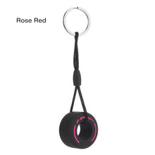 Load image into Gallery viewer, Simulation Tire Keychain Small PVC Soft Rubber Wheel Model Key Ring Car Refitting Pendant Creative Keychain Car Decoration
