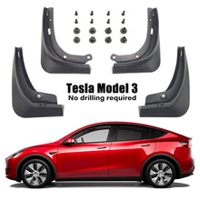 Load image into Gallery viewer, ABS Mud Flaps For Tesla Model 3 2021 Accessories Guard Fender Front Rear Wheel Mudguard Carbon Fiber Splash Guards Fender

