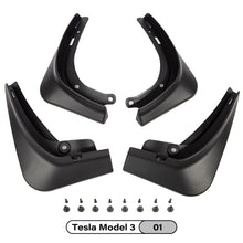 Load image into Gallery viewer, ABS Mud Flaps For Tesla Model 3 2021 Accessories Guard Fender Front Rear Wheel Mudguard Carbon Fiber Splash Guards Fender
